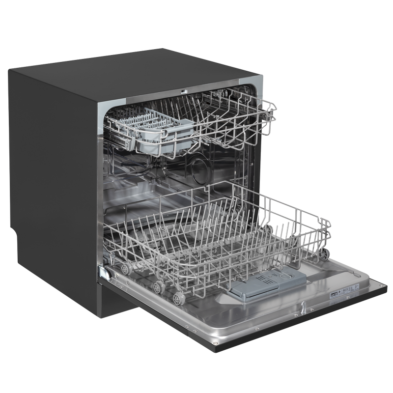 Baridi DH88 Tabletop Dishwasher 8 Place Settings 8L Capacity - Black - additional view 4