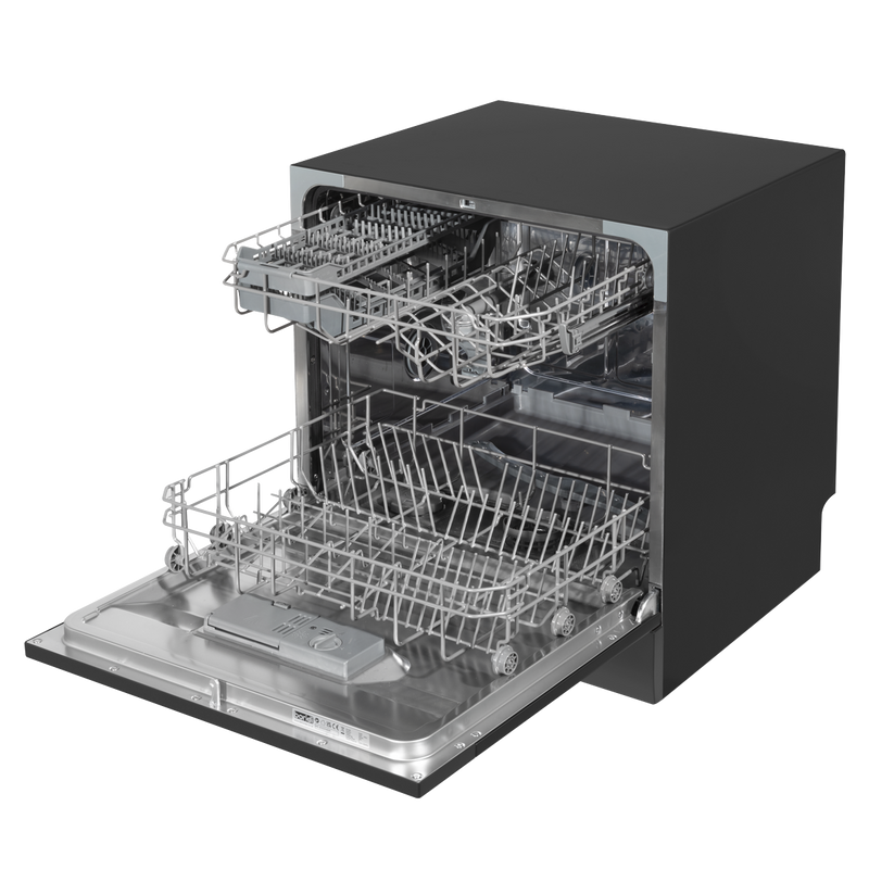 Baridi DH88 Tabletop Dishwasher 8 Place Settings 8L Capacity - Black - additional view 15