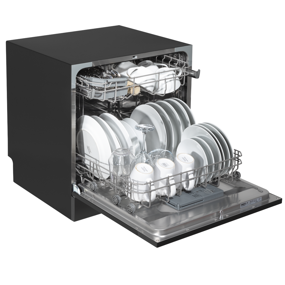 Baridi DH88 Tabletop Dishwasher 8 Place Settings 8L Capacity - Black - additional view 16