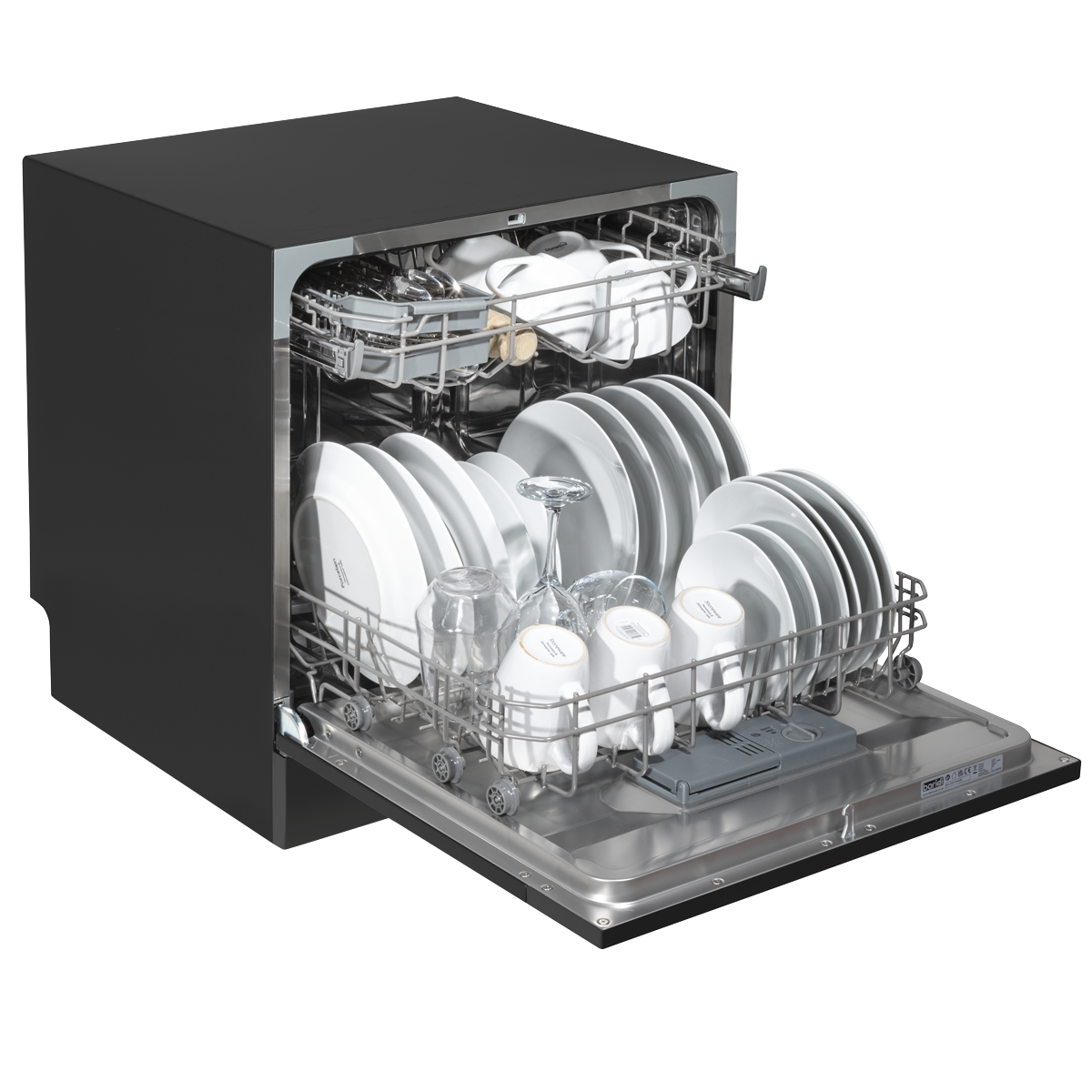 Baridi DH88 Tabletop Dishwasher 8 Place Settings 8L Capacity - Black - additional view 16