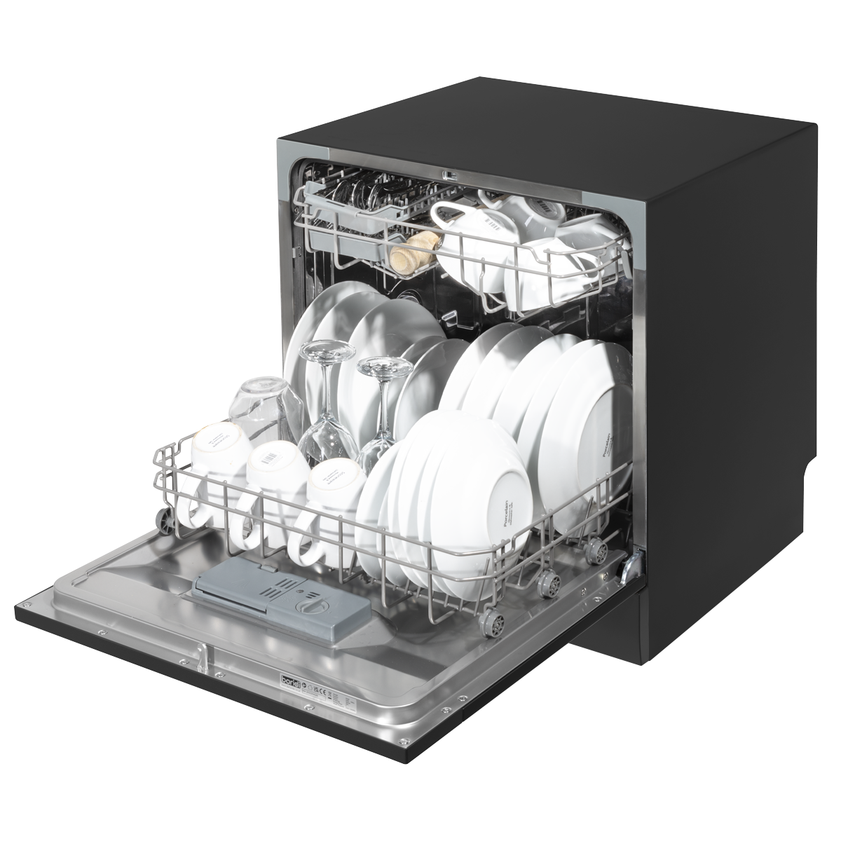 Baridi DH88 Tabletop Dishwasher 8 Place Settings 8L Capacity - Black - additional view 7