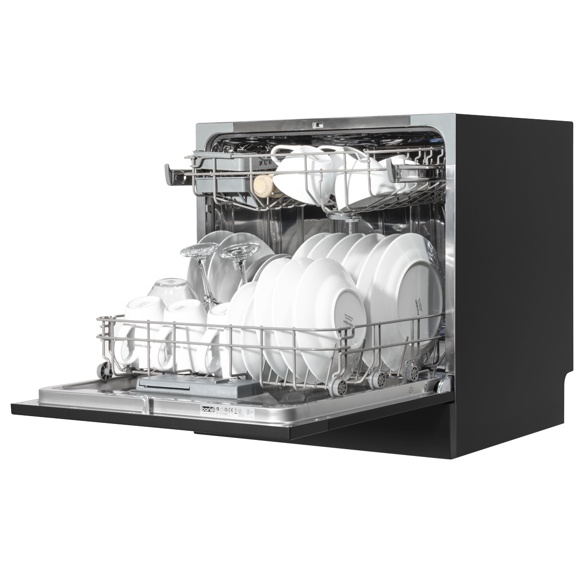 Baridi DH88 Tabletop Dishwasher 8 Place Settings 8L Capacity - Black - additional view 6