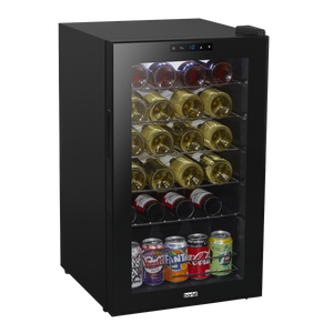 Baridi DH9 24 Bottle Wine Fridge with Digital Touch Screen Controls, Metal Shelves & LED Light - Black - additional view 6