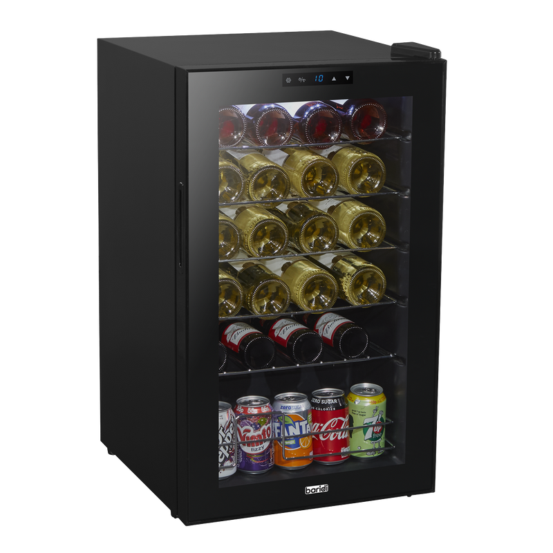 Baridi DH9 24 Bottle Wine Fridge with Digital Touch Screen Controls, Metal Shelves & LED Light - Black - additional view 6