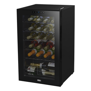 Baridi DH9 24 Bottle Wine Fridge with Digital Touch Screen Controls, Metal Shelves & LED Light - Black - additional view 8
