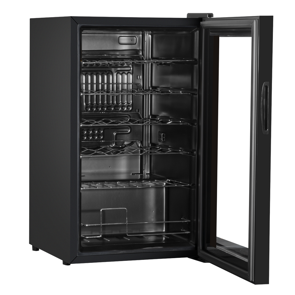 Baridi DH9 24 Bottle Wine Fridge with Digital Touch Screen Controls, Metal Shelves & LED Light - Black - additional view 9