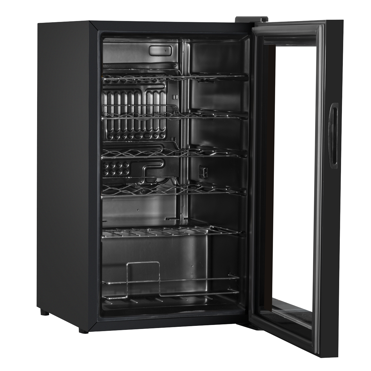 Baridi DH9 24 Bottle Wine Fridge with Digital Touch Screen Controls, Metal Shelves & LED Light - Black - additional view 9