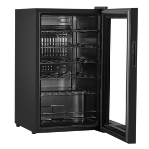 Baridi DH9 24 Bottle Wine Fridge with Digital Touch Screen Controls, Metal Shelves & LED Light - Black - additional view 9