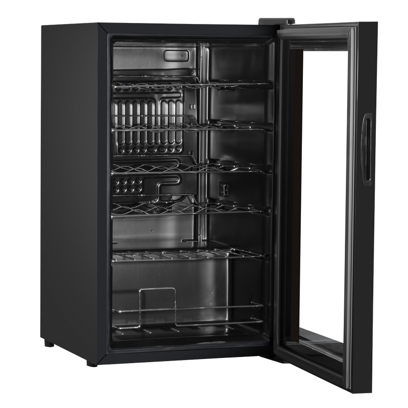 Baridi DH9 24 Bottle Wine Fridge with Digital Touch Screen Controls, Metal Shelves & LED Light - Black - additional view 9