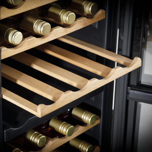 Baridi DH91 36 Bottle Dual Zone Wine Fridge with Digital Touch Screen Controls, Beech Wood Shelves & LED - additional view 5