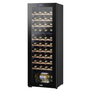Baridi DH92 44 Bottle Dual Zone Wine Fridge with Digital Touch Screen Controls, Beech Wood Shelves & LED - additional view 2