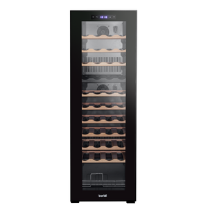 Baridi DH92 44 Bottle Dual Zone Wine Fridge with Digital Touch Screen Controls, Beech Wood Shelves & LED - additional view 4