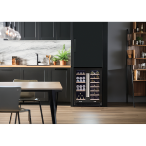 Baridi DH96 40 Bottle/120 Can Dual Zone Undercounter/Freestanding Wine & Drinks Fridge - Black - additional view 16