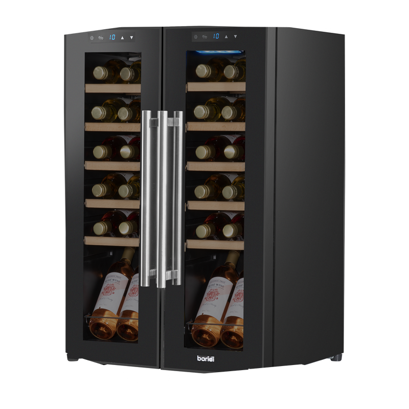 Baridi DH97 24 Bottle Dual Zone Wine Fridge with Digital Touch Screen Controls, Beech Wood Shelves & LED - additional view 16