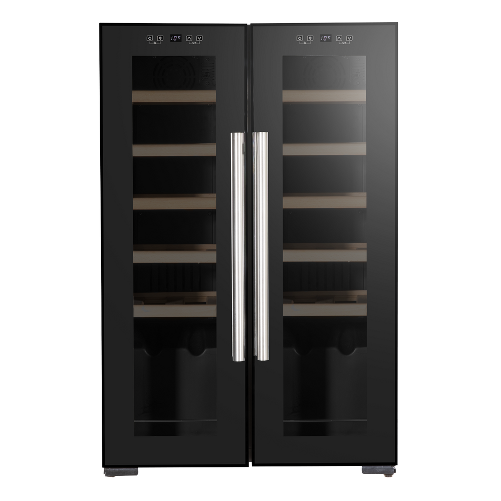 Baridi DH97 24 Bottle Dual Zone Wine Fridge with Digital Touch Screen Controls, Beech Wood Shelves & LED - additional view 17