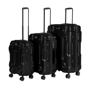 Dellonda DL10 Lightweight ABS Luggage Set 3pc - Black