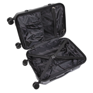 Dellonda DL10 Lightweight ABS Luggage Set 3pc - Black - additional view 4