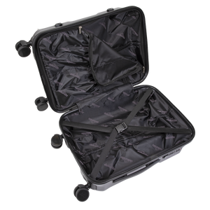 Dellonda DL10 Lightweight ABS Luggage Set 3pc - Black - additional view 5
