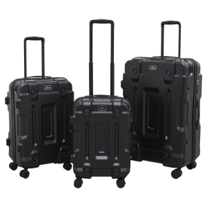 Dellonda DL10 Lightweight ABS Luggage Set 3pc - Black - additional view 3