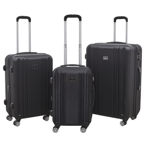 Dellonda DL11 Lightweight ABS Luggage Set with TSA Lock - Black - additional view 6
