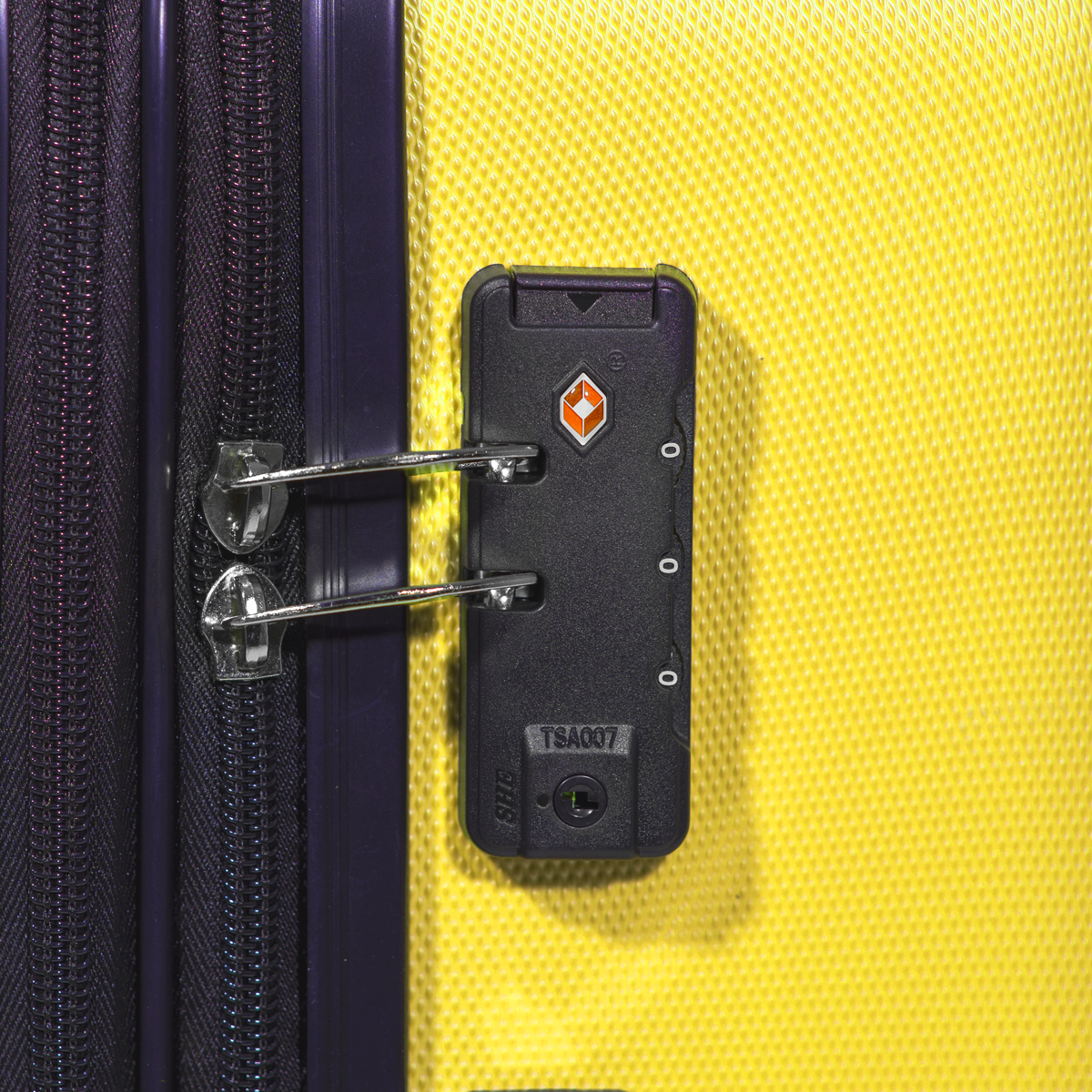 Dellonda DL124 Lightweight ABS Luggage Set with TSA Lock - Yellow - additional view 7