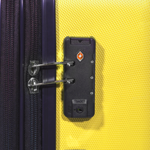 Dellonda DL124 Lightweight ABS Luggage Set with TSA Lock - Yellow - additional view 7