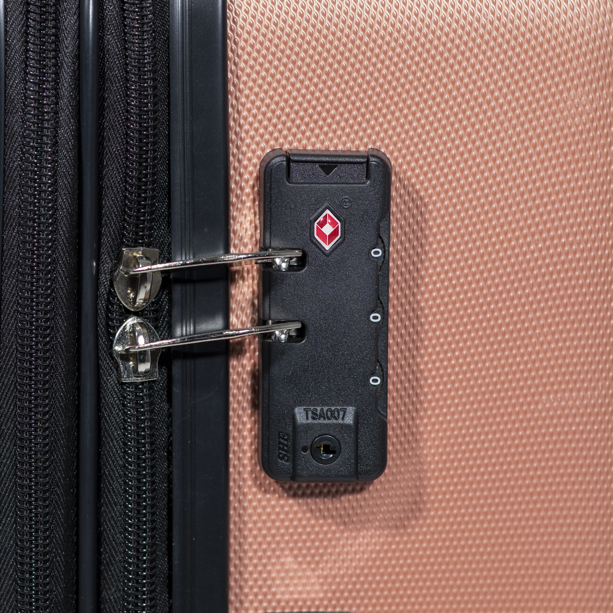 Dellonda DL125 Lightweight ABS Luggage Set with TSA Lock - Rose Gold - additional view 6