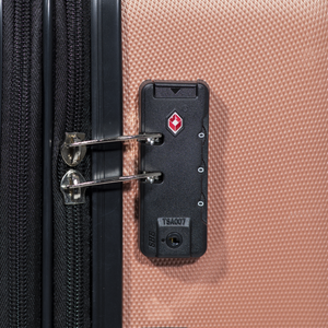 Dellonda DL125 Lightweight ABS Luggage Set with TSA Lock - Rose Gold - additional view 6