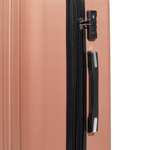 Dellonda DL125 Lightweight ABS Luggage Set with TSA Lock - Rose Gold - additional view 5