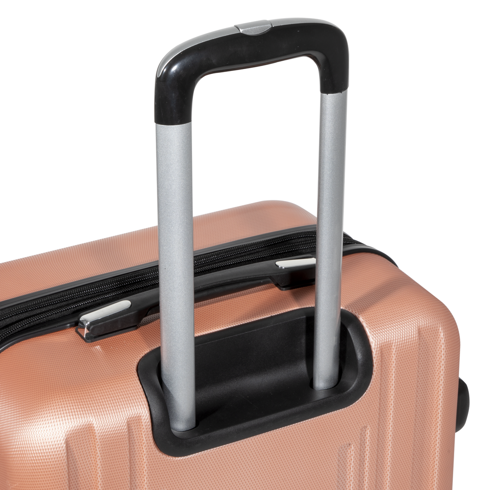 Dellonda DL125 Lightweight ABS Luggage Set with TSA Lock - Rose Gold - additional view 4