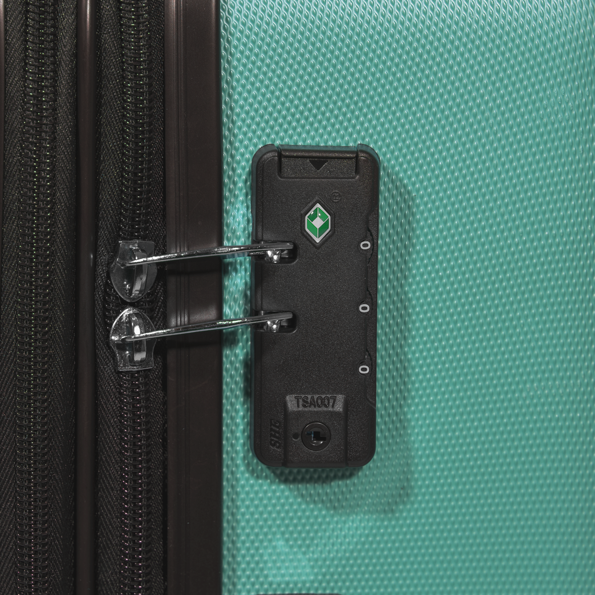 Dellonda DL126 Lightweight ABS Luggage Set with TSA Lock - Teal - additional view 5