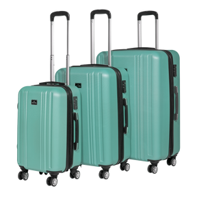 Dellonda DL126 Lightweight ABS Luggage Set with TSA Lock - Teal