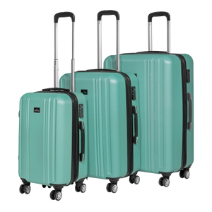 Dellonda DL126 Lightweight ABS Luggage Set with TSA Lock - Teal