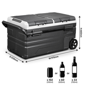 Dellonda DL127 Portable Fridge Freezer/Cool Box with LED Display 75L - additional view 15