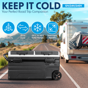 Dellonda DL127 Portable Fridge Freezer/Cool Box with LED Display 75L - additional view 4