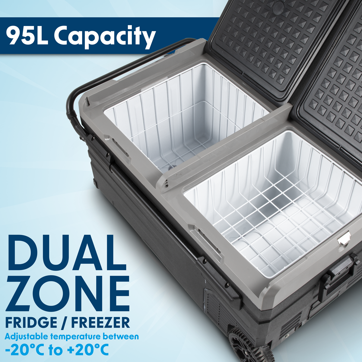 Dellonda DL128 Portable Fridge Freezer/Cool Box with LED Display 95L - additional view 12