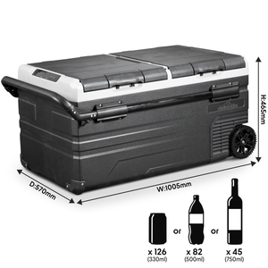 Dellonda DL128 Portable Fridge Freezer/Cool Box with LED Display 95L - additional view 6