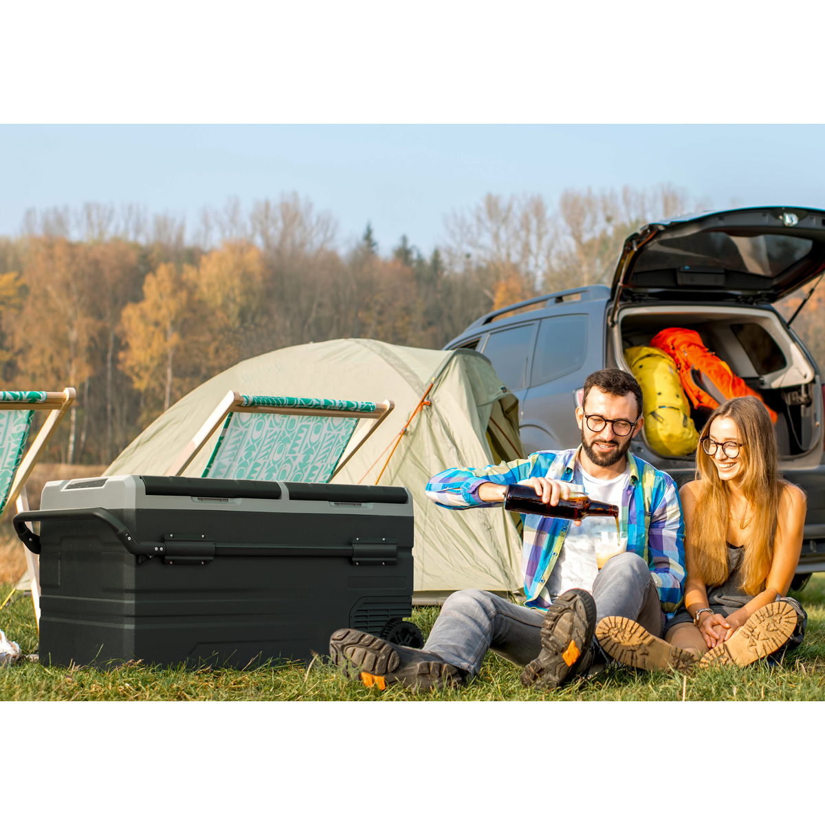 Dellonda DL128 Portable Fridge Freezer/Cool Box with LED Display 95L - additional view 7