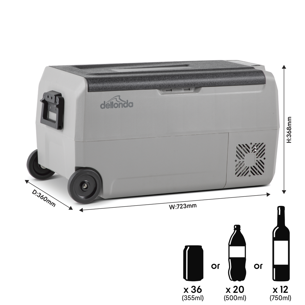 Dellonda DL13 Portable Fridge Freezer/Cool Box with LED Display 36L - additional view 3