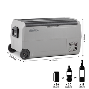 Dellonda DL13 Portable Fridge Freezer/Cool Box with LED Display 36L - additional view 3