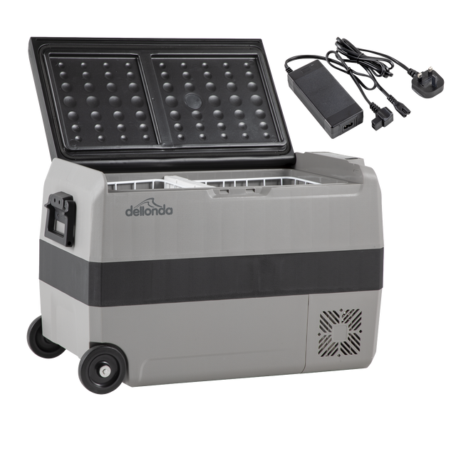 Dellonda DL132 Portable Fridge Freezer/Cool Box with LED Display & AC/DC 230V Adaptor 50L