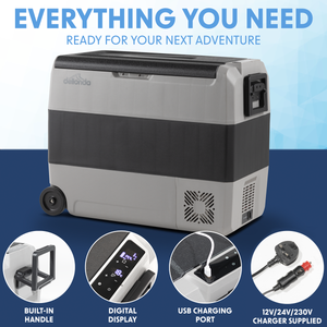 Dellonda DL133 Portable Fridge Freezer/Cool Box with LED Display & AC/DC 230V Adaptor 60L - additional view 2