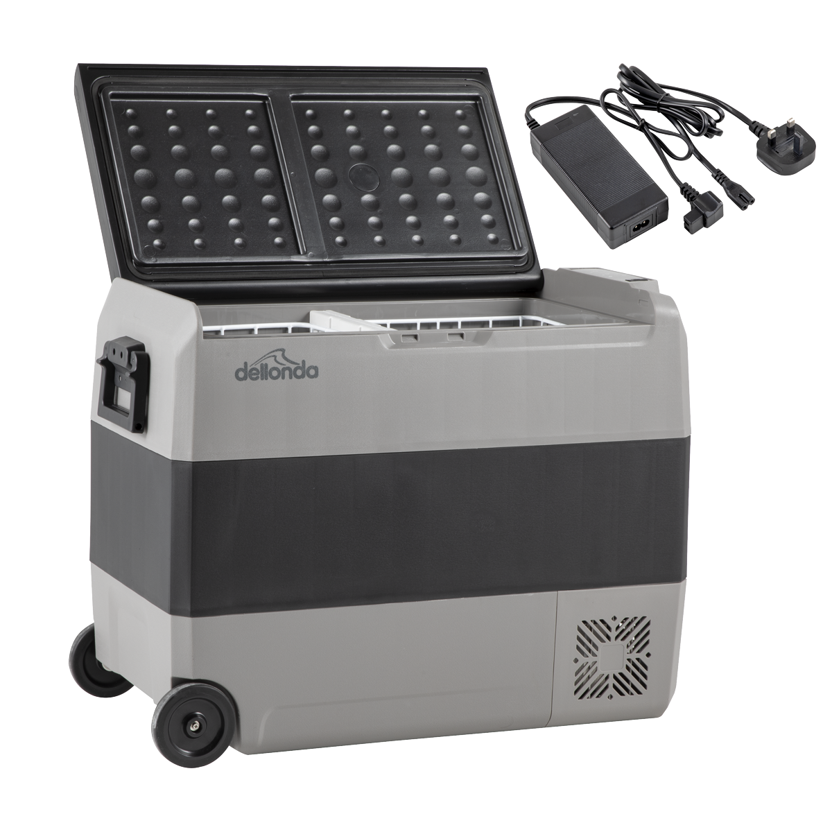 Dellonda DL133 Portable Fridge Freezer/Cool Box with LED Display & AC/DC 230V Adaptor 60L