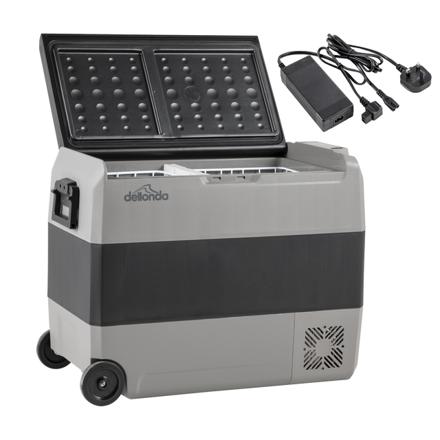 Dellonda DL133 Portable Fridge Freezer/Cool Box with LED Display & AC/DC 230V Adaptor 60L