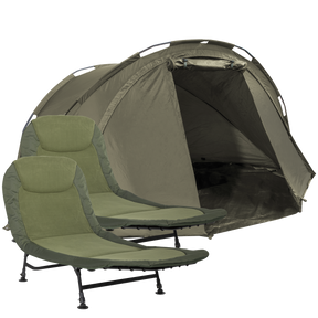 Dellonda DL142 2-Person Bivvy Tent & Bedchair Set