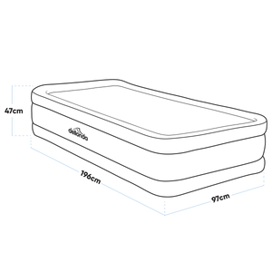 Dellonda DL144 Raised Air Bed with Removable Electric Pump & Storage Bag - Single - additional view 7