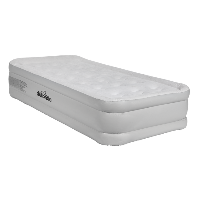 Dellonda DL144 Raised Air Bed with Removable Electric Pump & Storage Bag - Single