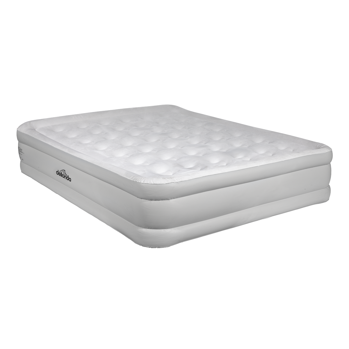 Dellonda DL145 Raised Air Bed with Removable Electric Pump & Storage Bag - Queen