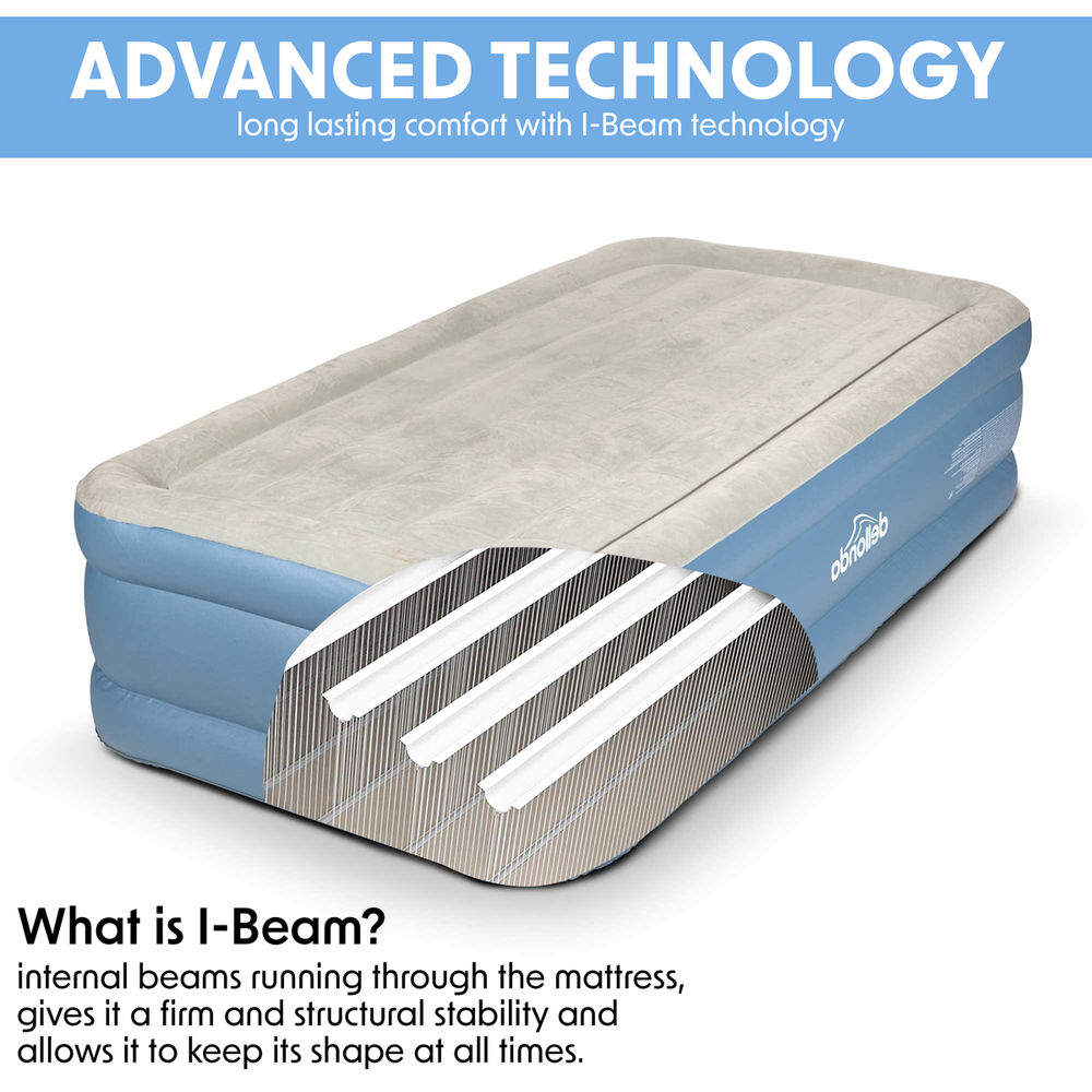 Dellonda DL146 Raised Air Bed with Built-in Electric Pump & Storage Bag - Single - additional view 5