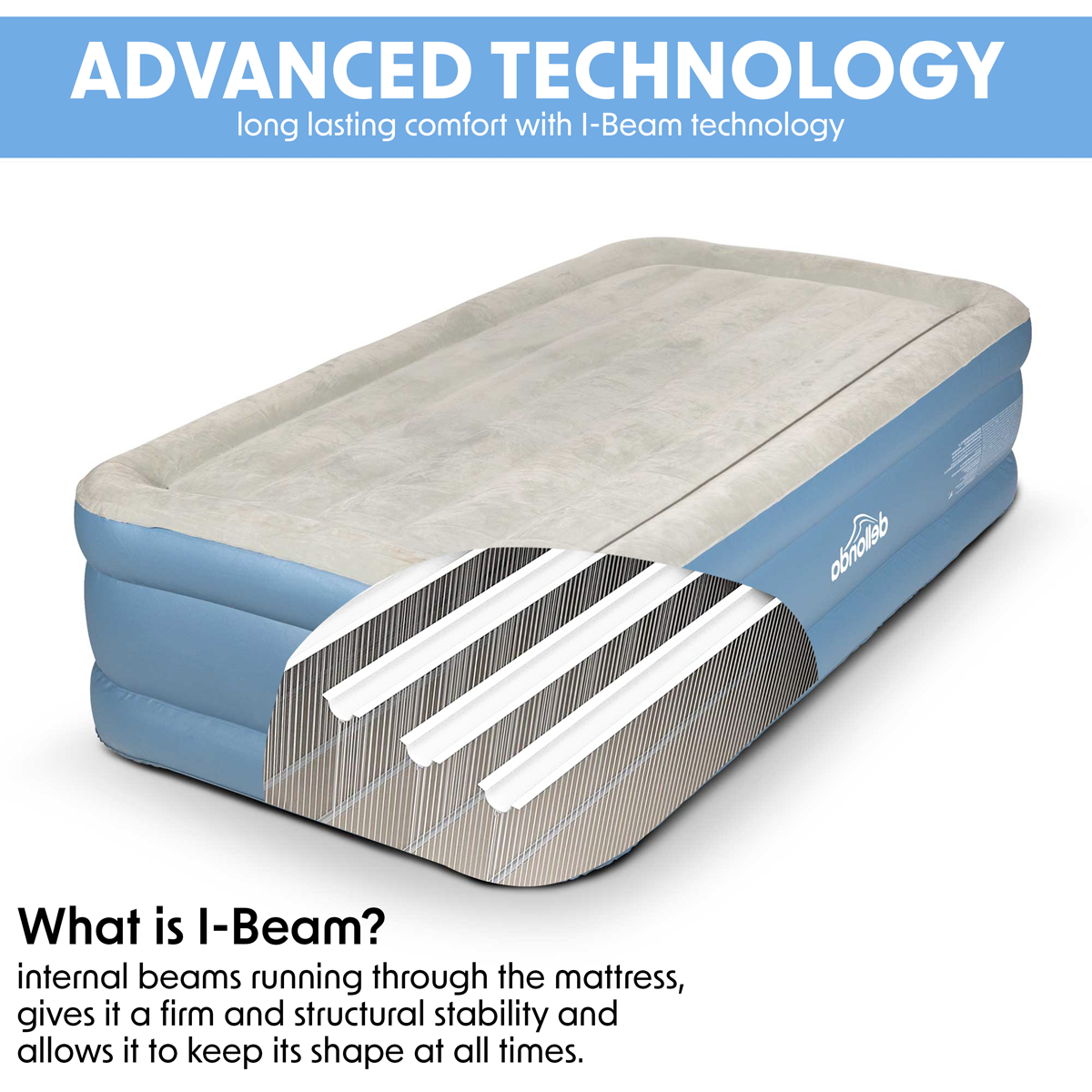Dellonda DL146 Raised Air Bed with Built-in Electric Pump & Storage Bag - Single - additional view 5